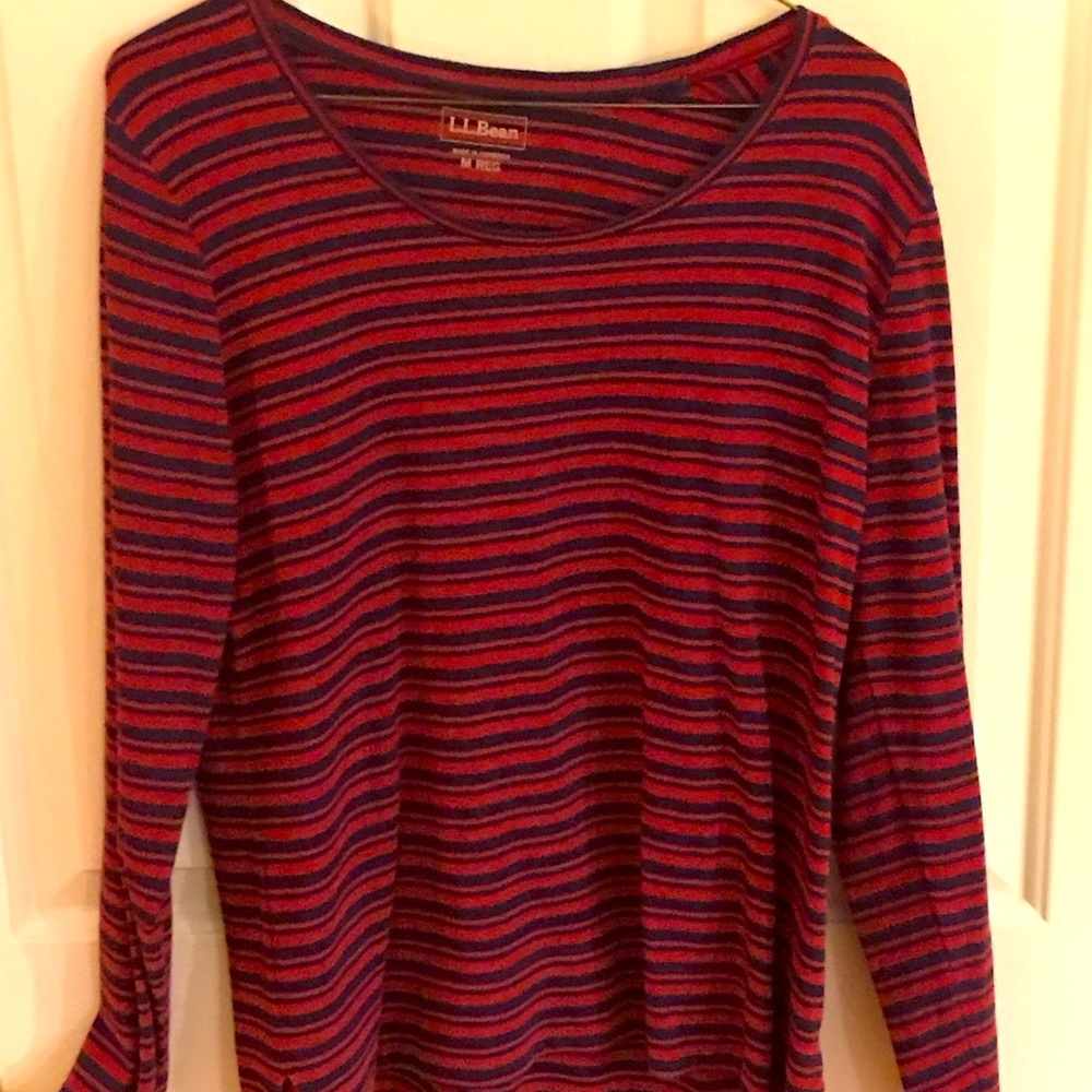 L.L. Bean multi-colored top, Med/Reg